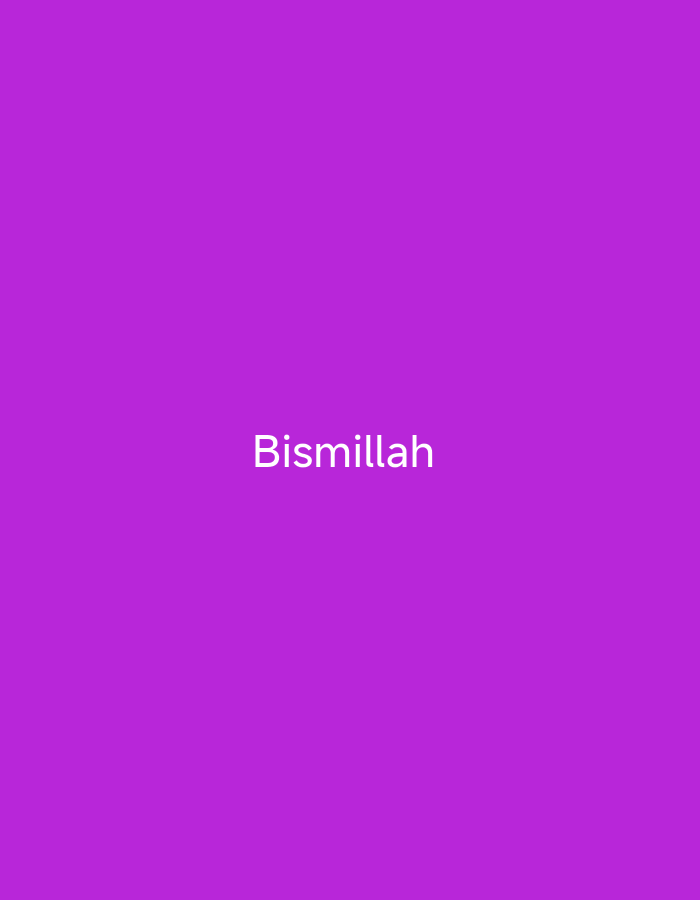 The image is a solid purple background with the word "Bismillah" written in white text in the center. There is no information or visual cues within the image that would suggest a location in Tasikmalaya, Indonesia, or any specific environmental context.