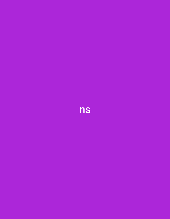 The media file displays a solid, vibrant purple background. Centered horizontally and vertically on this plain background are the lowercase letters "ns" in white, sans-serif font. There are no other visible subjects, objects, or discernible scenes. No activity or specific time of day is depicted.