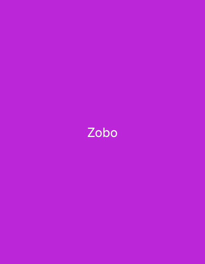 This media file is a still image with a solid purple background. The word "Zobo" is displayed in white, sans-serif text in the center of the image. There are no people, objects, or scene details visible. The activity or event is simply the display of text. No time of day, weather, location cues, or emotions are discernible from the image. The only visible text is "Zobo". The provided location context of Senti, Nigeria, does not provide any visual cues within the image itself.