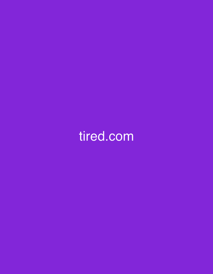 The image displays a solid, uniform purple background. Centered on this background is the text "tired.com" rendered in white, lowercase, sans-serif letters. There are no other discernible objects, people, actions, interactions, or environmental features present in the image. This digital graphic is contextually located in the city of Kabong, Nigeria.