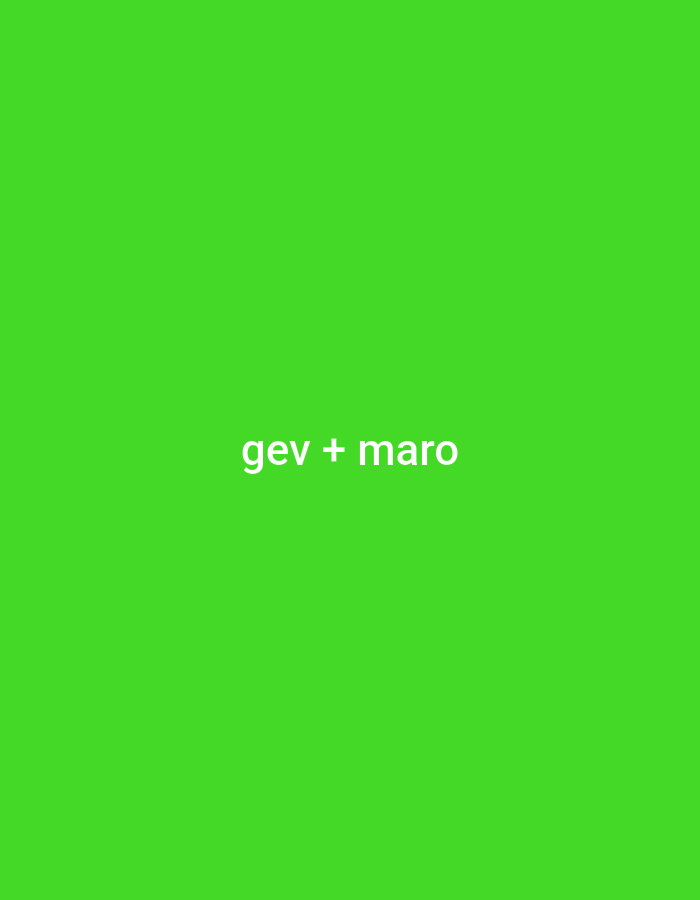 The image is a green background with the text "gev + maro" in white in the center. There is no information about Yerevan, Armenia in the image.