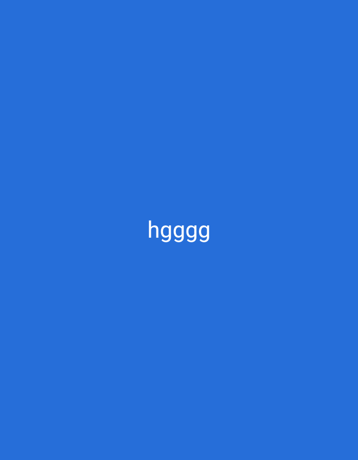 A plain blue background displays white text that reads "hgggg".