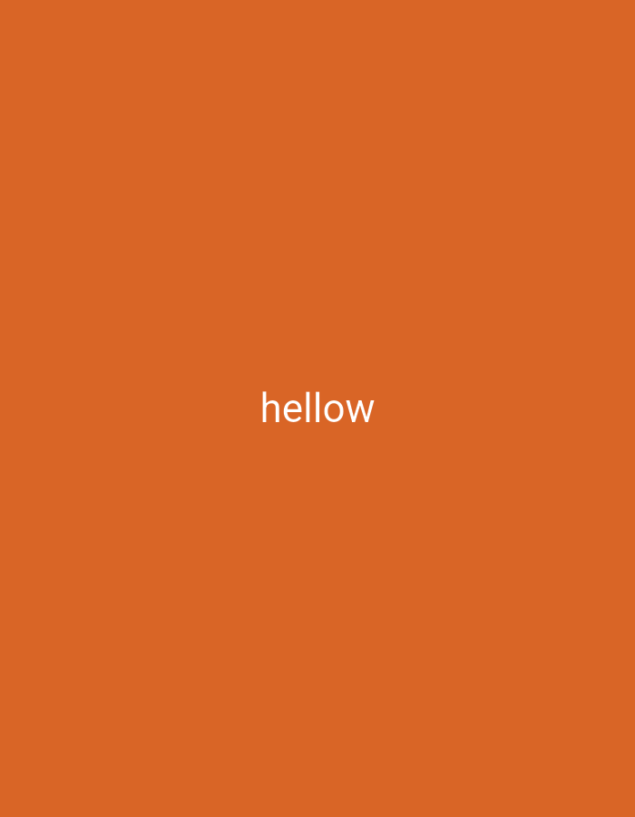 An orange background with the word "hellow" in white text centered in the image. The image does not contain any information to suggest its location is in Bukit Ketok, Indonesia.
