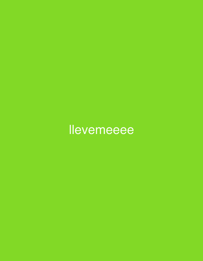 An image displays the Spanish word "llevameeeee" in white, sans-serif text, centered against a solid, bright lime green background. The word is an emphatic form of "llevame," meaning "take me," with the repeated 'e's suggesting a strong plea, urgency, or longing. There are no visible people, objects, or a discernable scene beyond the colored backdrop. No specific time of day, weather conditions, or local landmarks are depicted within the image itself to directly indicate its location in Santa Ana, Venezuela. The media file is a simple graphic emphasizing a single message.