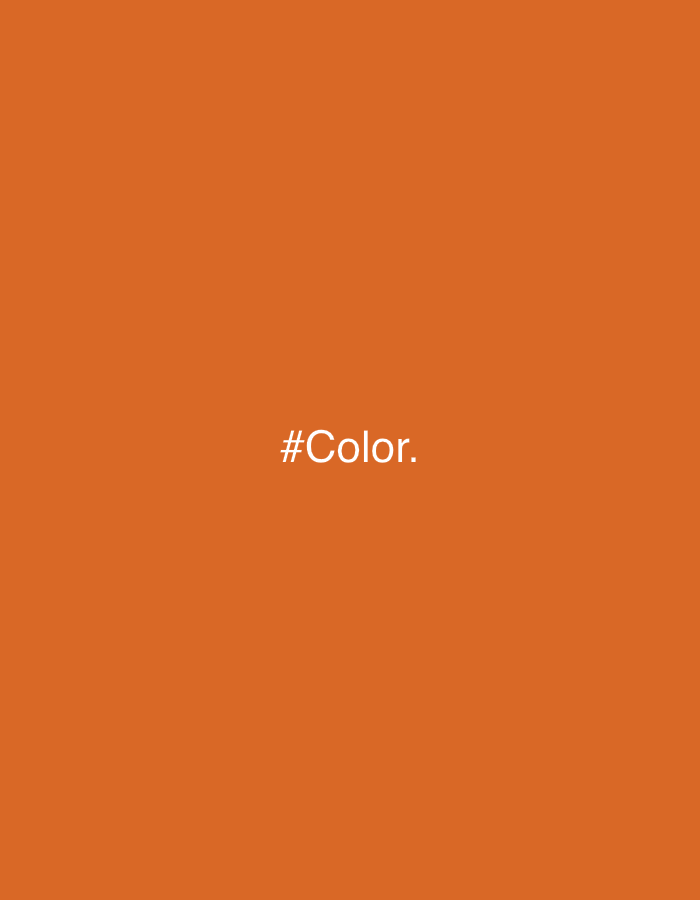 The image is a solid orange color with the text "#Color." in white near the center. There is no indication of the location being Chaikovsky, Russia, and no people, subjects, objects, actions, interactions, or environment depicted in the image.