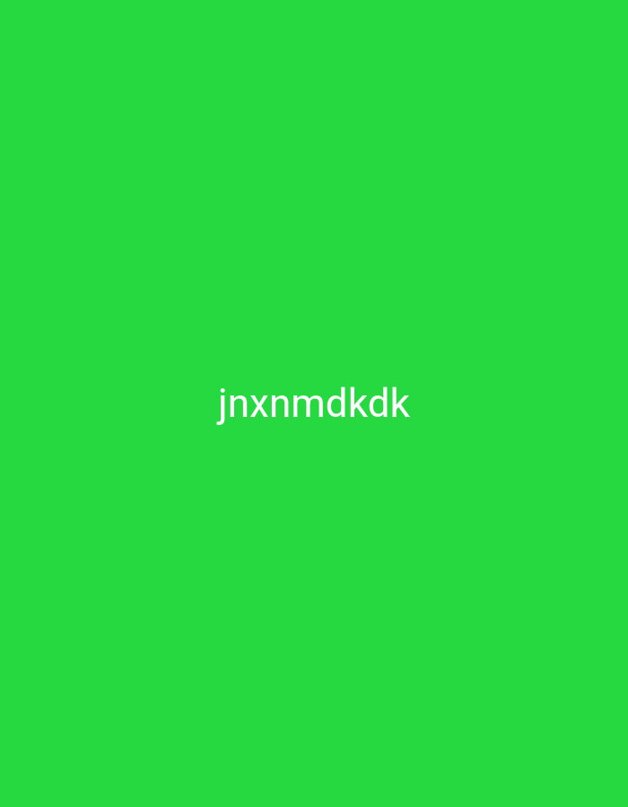 The image is a plain green background with the text "jnxnmidkdk" in white lettering centered horizontally and vertically within the frame. There are no other objects, people, or environmental details present in the image. The location in Nsugpe, Nigeria is not determinable from the image.