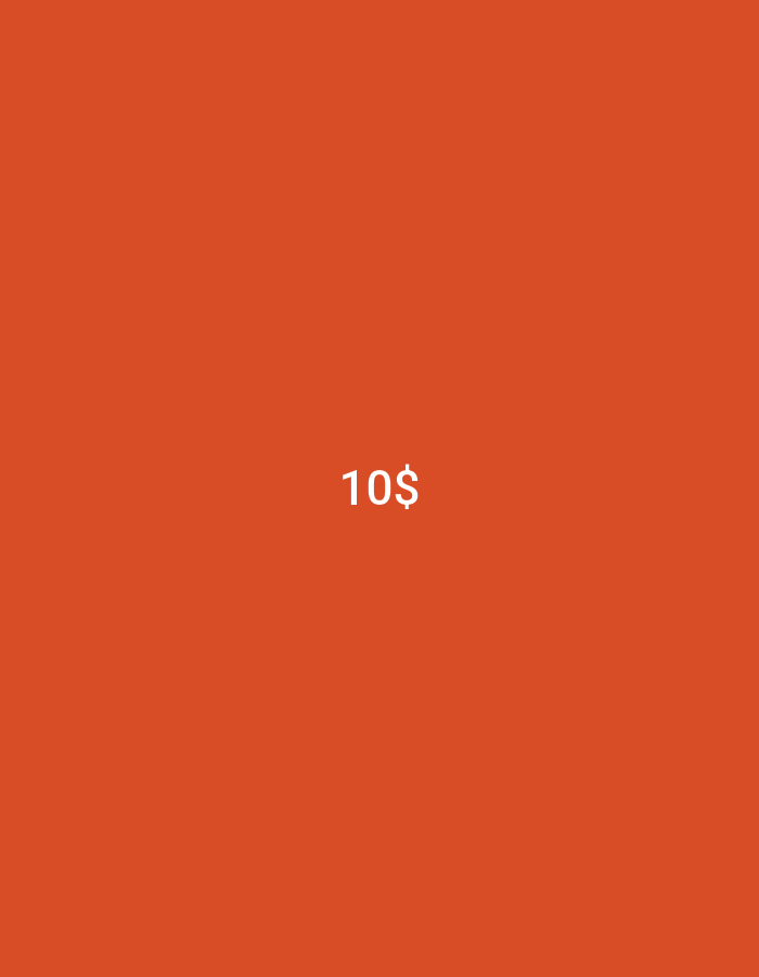 The image is a solid orange background with the text "10$" centered in white. There is no context provided to place this image in Lhokseumawe, Indonesia.