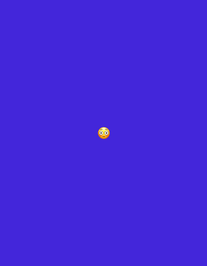 The scene, located in the city of Santa Ana, Venezuela, features a singular yellow emoji centrally positioned against a solid royal blue background. The emoji exhibits wide, round eyes with prominent black pupils and a small, open, circular mouth, conveying a surprised or startled expression. No additional individuals, items, actions, or environmental elements are discernible within the frame.