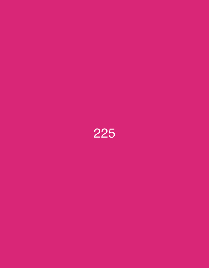 The image is a solid pink background with the number "225" centered in white text. There are no people, objects, actions, or interactions depicted. The scene is a simple graphic with no discernible connection to any specific location in Đà Nẵng, Vietnam.