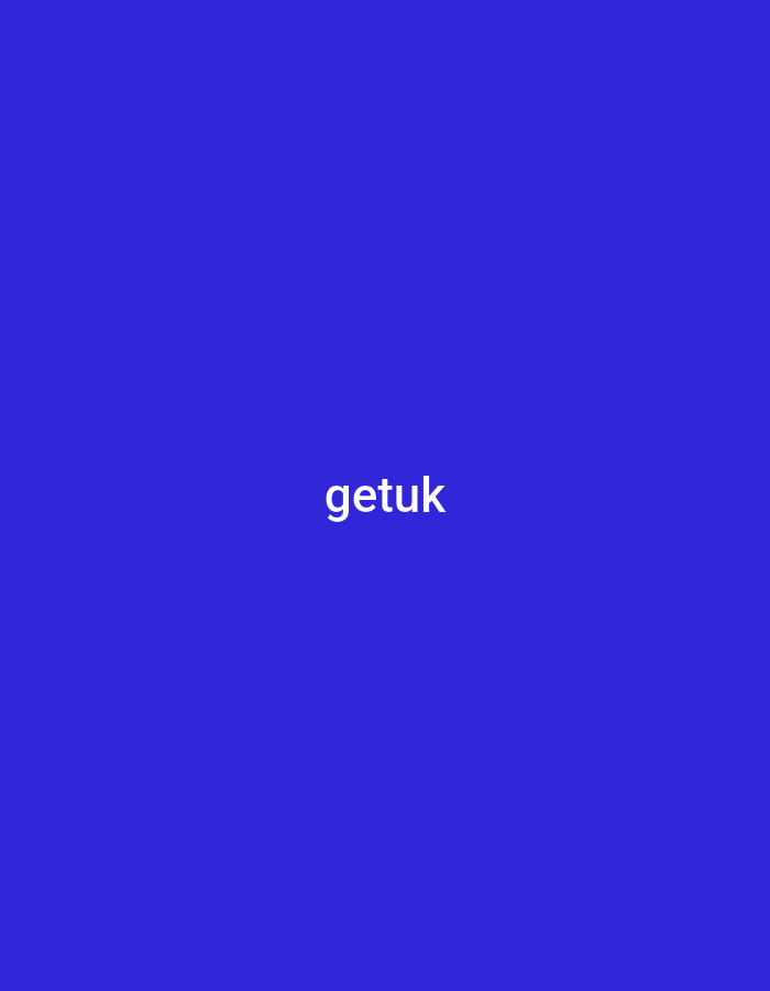 The image is a solid blue background with the word "getuk" written in white text in the center. The text is centered both horizontally and vertically. There are no people, objects, or environmental elements present in the image. The location in Depok, Indonesia is not discernible from the image.