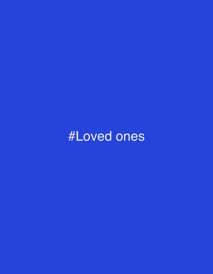 The image features a plain, solid royal blue background. Centered on this vibrant blue field is the white text "#Loved ones". The text uses a sans-serif font, with the hashtag symbol preceding the phrase. The 'L' in "Loved" is capitalized, while the 'o' and 'n' in "ones" are lowercase, though "ones" overall seems to follow a capitalization style where the first letter of each word is capitalized, but here "ones" appears with 'o' and 'n' lowercase. There are no visible people, objects, or a discernable scene, as the image is purely a textual message set against a monochromatic background. No specific activity or event is taking place, nor are there any visual cues regarding the time of day, weather, or a particular location. The provided context indicates Chaikovsky, Russia, but the image itself contains no visual elements to confirm or suggest this geographical setting. The focus of the media file is solely on the phrase "#Loved ones" and its blue backdrop, conveying themes of affection and relationships.