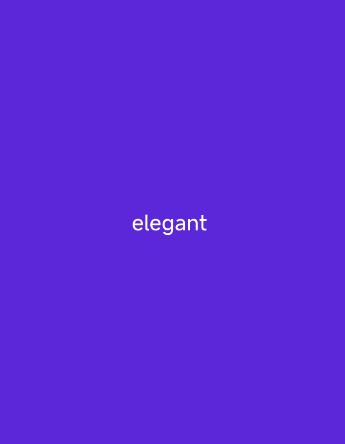 The image is a plain purple background with the word "elegant" written in white text in the center. There is no discernible location in Wuro Sani, Nigeria.