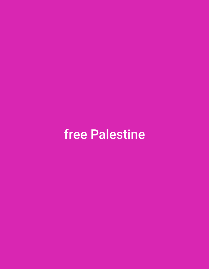 The image is a plain, solid magenta background with the words "free Palestine" centered in white text. The text is clear and legible. There are no other discernible objects, people, or environmental features. The context of Tanggul Wetan, Indonesia, is not visually represented in the image itself.