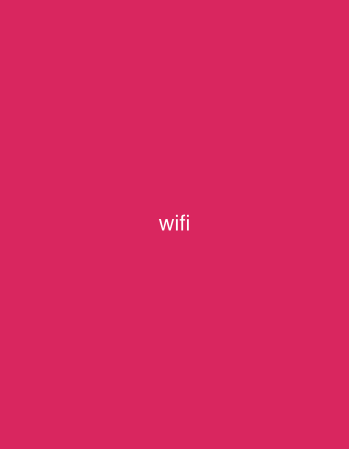 The image displays a solid, vibrant magenta-pink background. There are no people, distinct objects, or discernible activities taking place. The primary subject is white text. The word "wifi" is prominently featured in white, lowercase, sans-serif letters, positioned centrally within the frame. A second instance of the word "wifi" is partially visible along the very top edge of the image, suggesting a pattern of repeated text.
Notable details include the bold, uniform color of the background. There are no visible cues for time of day, weather, or specific emotions. The minimalist design provides no contextual information about a physical location, such as Santa Ana, Venezuela. The repetition of the "wifi" text, as further hinted by the provided crops, implies a decorative or informational pattern rather than a narrative scene.