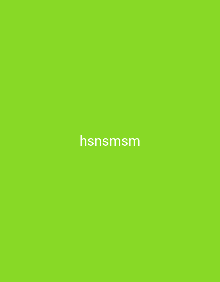 The image is a solid lime green background with the white text "hsnmsmsm" centered horizontally and vertically. There are no discernible elements related to Nsugpe, Nigeria.