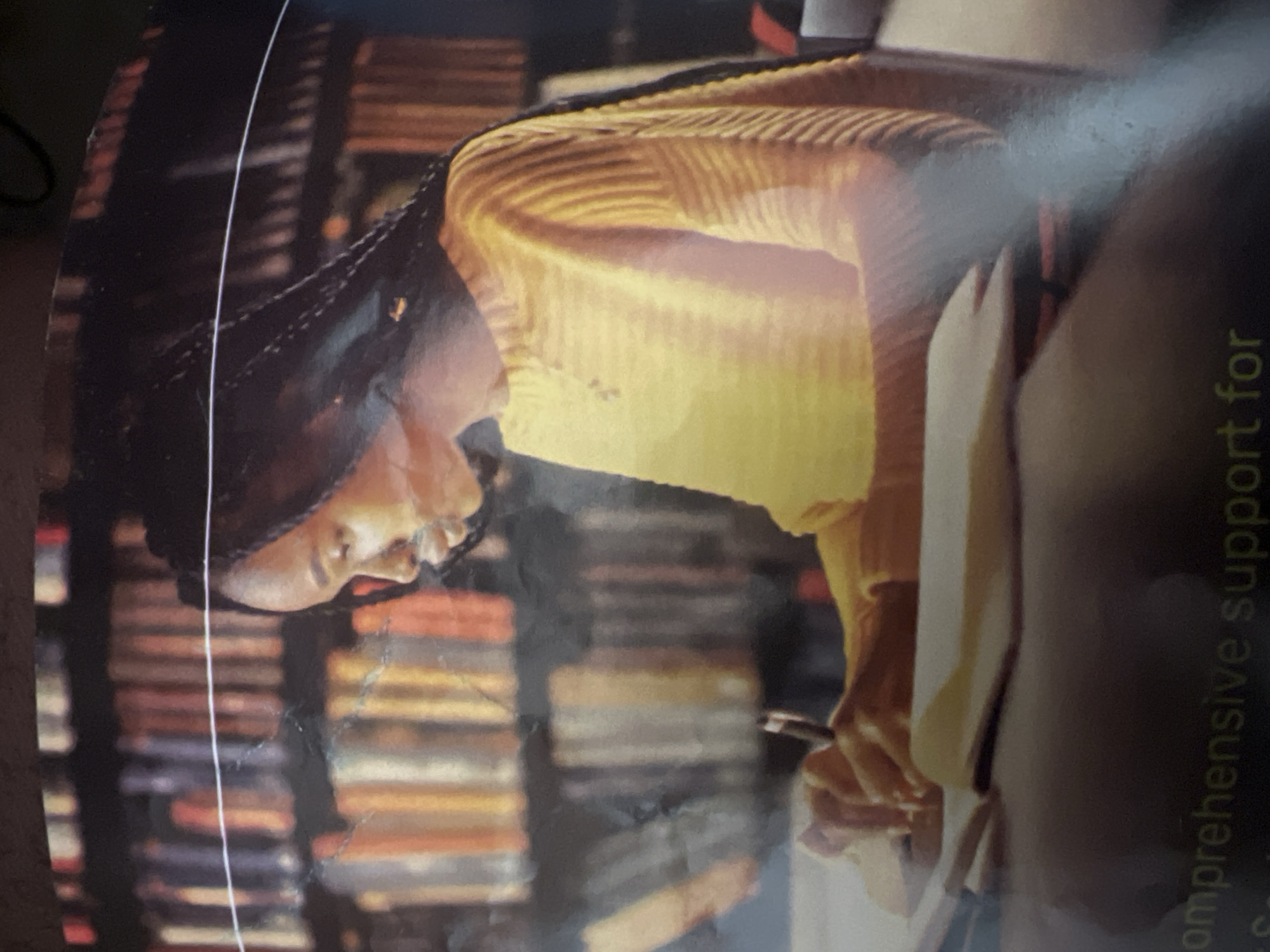 A young Black woman with long braided hair, wearing a yellow sweater, is seated at a table in what appears to be a library, with bookshelves visible in the background. She is looking down and writing in a book with a pen. The lighting suggests an indoor, possibly dimly lit environment. The text at the bottom of the image is partially obscured and unreadable, but appears to be English. The image does not contain any visual cues to indicate it is located in Jalingo, Nigeria.