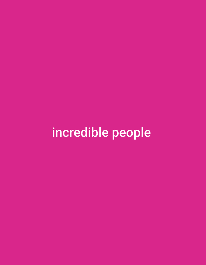 The image is a simple graphic with the words "incredible people" written in white text, centered on a solid, vibrant pink background. There are no people, objects, actions, interactions, or environmental details visible. The text suggests a theme or message rather than depicting a literal scene. The location in the city of Visaginas, Lithuania is not indicated by any visual cues in the image.