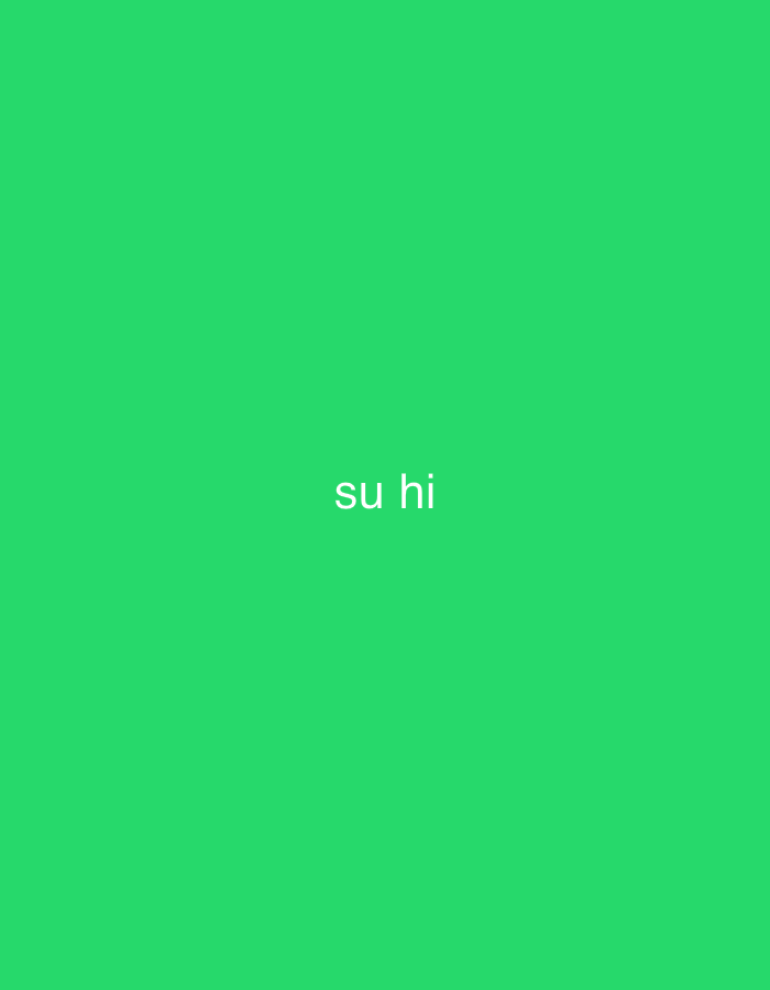 The image features a solid, vibrant green background. Centered horizontally and slightly above the vertical midpoint of the frame, the text "su hi" is displayed in white, sans-serif letters. There are no other visible subjects, objects, or a discernable scene within the image. No activity or event is taking place. The graphic provides no specific cues for time of day, weather, or a particular location. While the location context is given as Santa Ana, Venezuela, this is not visually represented in the media file itself. The overall presentation is minimalist, with simple text against a plain, brightly colored backdrop.