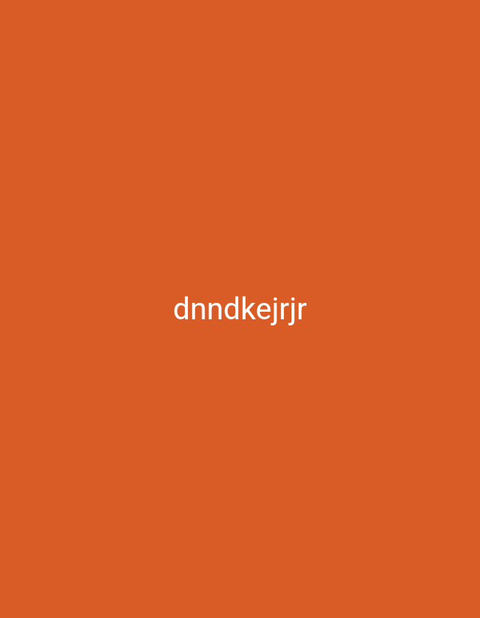 The image is a plain orange background with white text in the center that reads "dnndkejnjr". There are no people, objects, or any discernible environment present in the image. It is not possible to determine its location in Nsugpe, Nigeria.