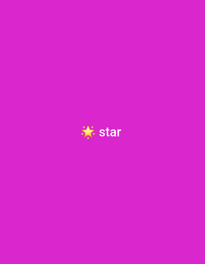 A bright pink background features a small yellow star emoji to the left of the word "star" in white text. The text and emoji are centered vertically and horizontally on the image. The image is a digital graphic with no discernable connection to the city of Visaginas, Lithuania.