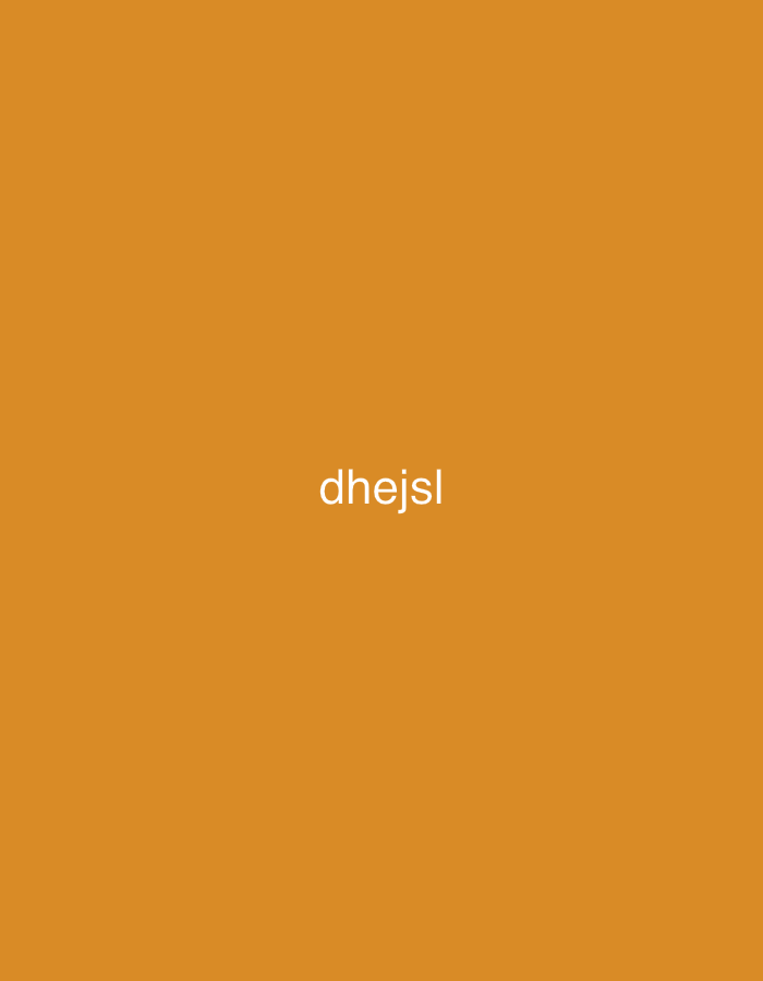 The image is a solid orange color with the word "dhejsl" in white text at the center of the frame. There are no people, subjects, objects, actions, interactions, or other elements within the environment. There is no information to suggest the location is Yerevan, Armenia.