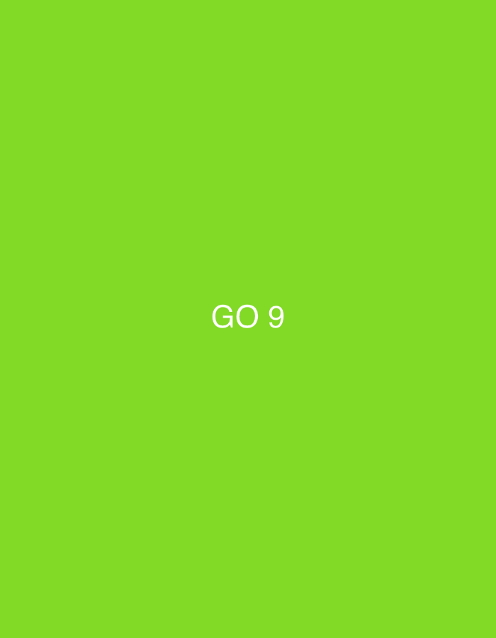 The image is a digital graphic with a bright green background. In the center of the image, the words "GO 9" are displayed in white text. There are no people, objects, or environmental features depicted in the image. The location in the city of Zvezdara Urban Municipality, Serbia, is irrelevant to the content of the image.