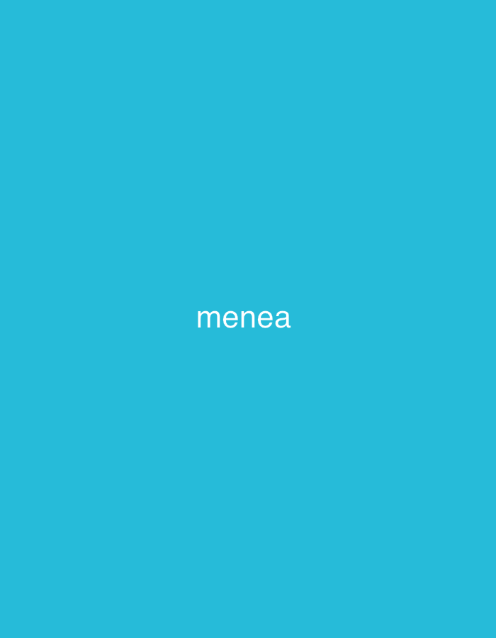 The media file presents a solid, uniform blue background, which appears to be a bright cyan or electric blue color. Centrally positioned on this monochromatic field, the word "menea" is displayed in white, lowercase letters. No people, objects, or specific activities are depicted within the image. There are no notable details indicating the time of day, weather conditions, or any specific landmarks or features typically associated with La Tagua, Venezuela, other than the general context provided. The image's content is limited to the blue background and the single word of text.