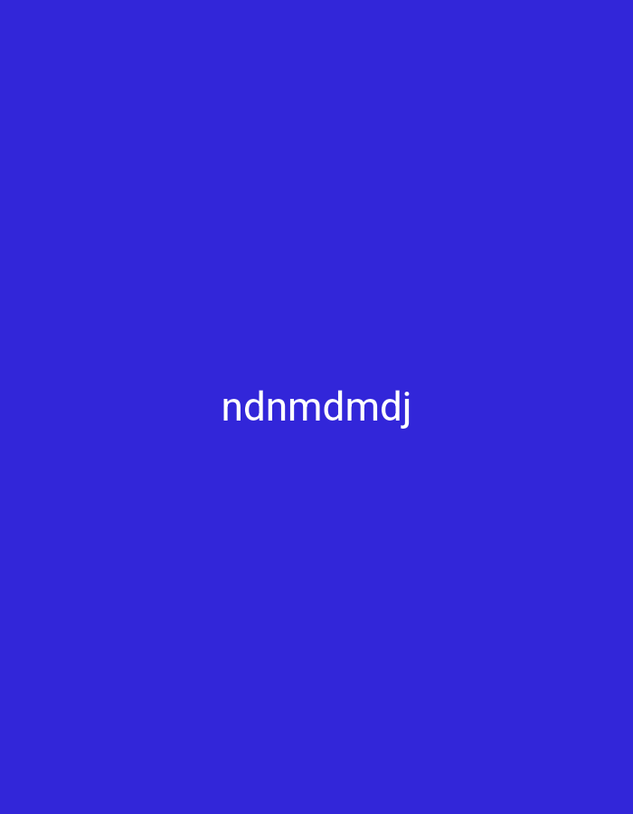 The image is a solid blue background with white text in the center that reads "ndnmdmdj". There is no information to suggest this image is located in Nsugpe, Nigeria.