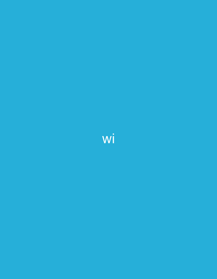 A light blue background has the text "wi" centered.