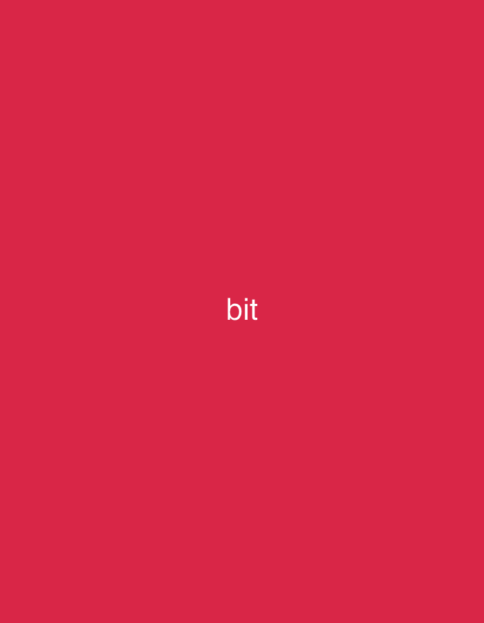 This image, associated with the city of Casablanca, Morocco, presents a solid, uniform crimson red background. Centered on this field, the lowercase word "bit" is rendered in white, sans-serif typography. No other subjects, objects, people, actions, interactions, or environmental features are discernible within the visual content.