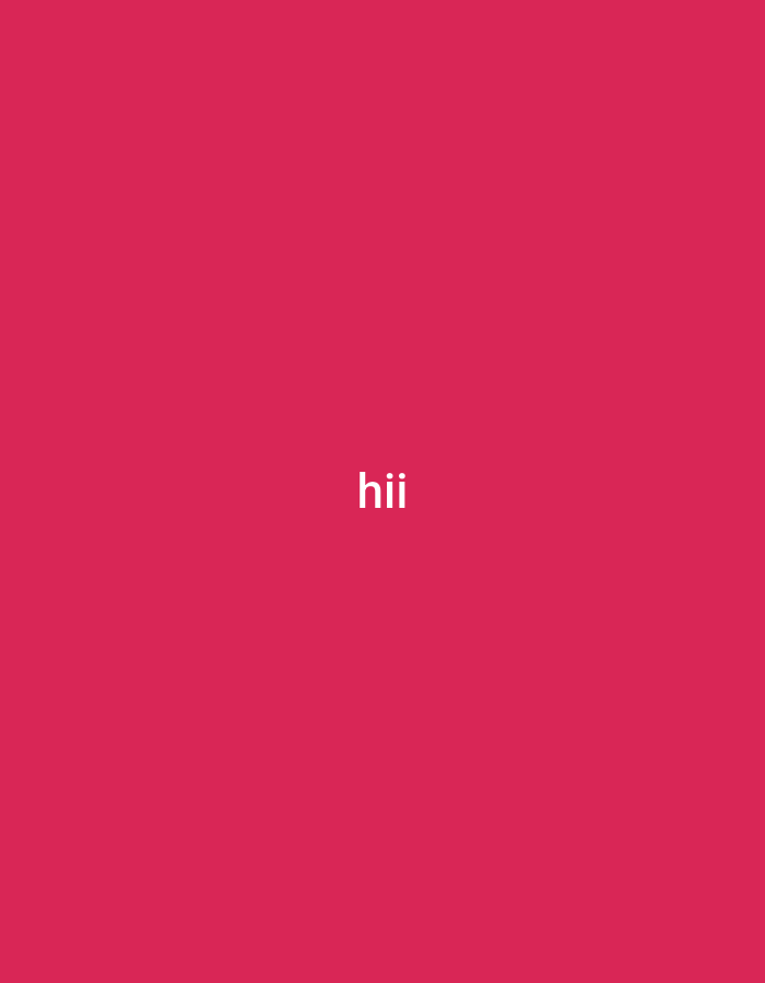 The image shows the word "hii" in white text against a solid pink background. There are no people, objects, or environmental details visible in the image, and therefore no information can be provided about the city of Rajoda, India.