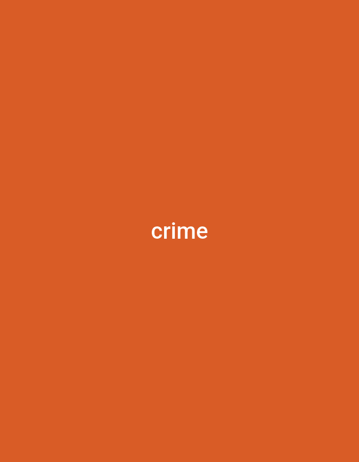 The image is a plain orange background with the word "crime" written in white, centered text. There are no people, objects, scenes, or any specific activity depicted. The background is a solid, uniform color. The only detail is the visible text. The location context provided, Jauro Sent, Nigeria, does not have any visual representation in the image itself.