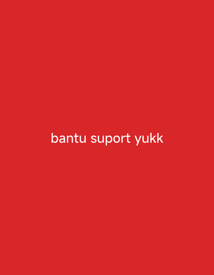 A plain red background features white text that reads "bantu suport yukk". The text is centered horizontally and appears towards the bottom of the image. The phrase is in Indonesian and translates to "help support ok".