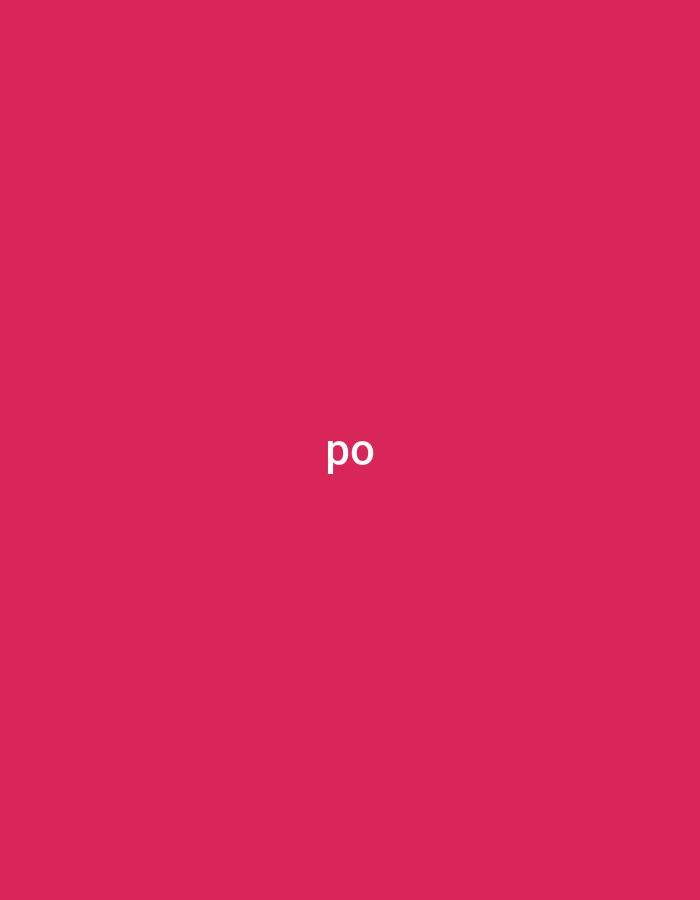 The image displays a solid, uniform magenta background. Centered horizontally and vertically within this background is the lowercase text "po," rendered in a plain white sans-serif font. There are no discernible environmental features, architectural elements, or contextual indicators that would suggest a specific location, including the city of Casablanca, Morocco. No people, subjects, or additional objects are present in the scene, and consequently, no actions or interactions are depicted.