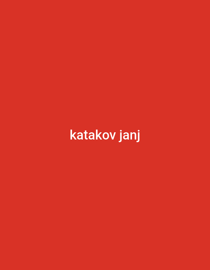 The image is a solid red background with the text "katakov janj" in white, centered horizontally and vertically. There are no other subjects, objects, actions, interactions, or environmental elements visible. The location in Yerevan, Armenia, is not evident from the content of the image.