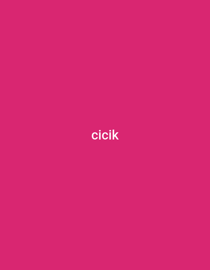 The image is a solid pink background with the word "cicik" in white, centered horizontally and vertically. The image does not depict Yerevan, Armenia or contain any details about people, subjects, objects, actions, interactions, or environments.