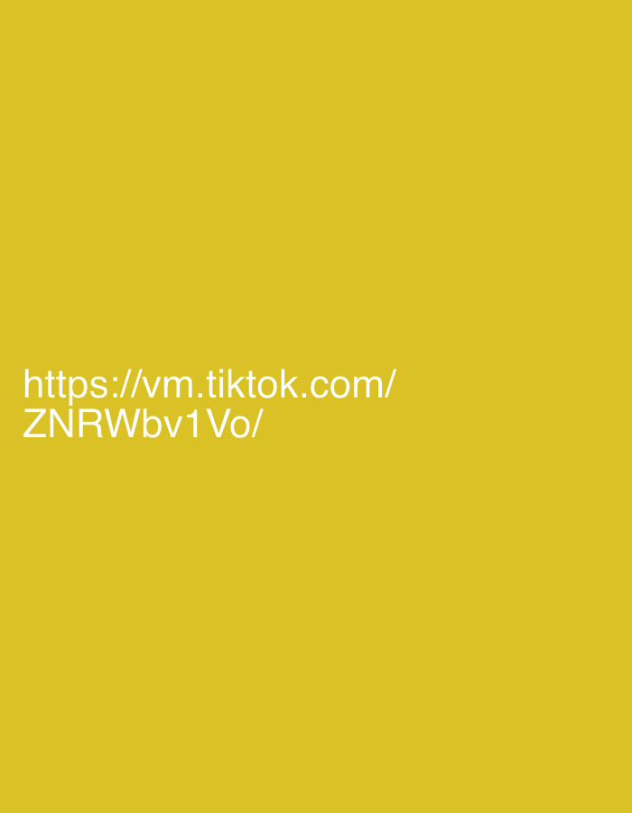 The image is a solid yellow background with the following URL printed in white font: "https://vm.tiktok.com/ZNRWbv1Vo/". The location of Gorna Lipnitsa, Bulgaria is not discernible from the provided image.