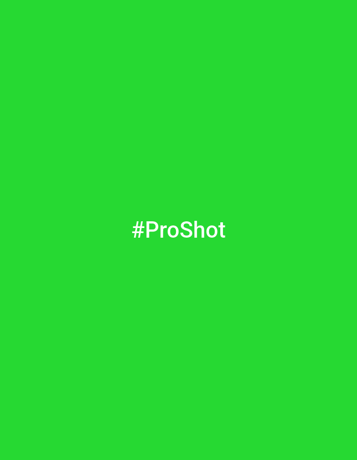 A bright green background displays the white text "#ProShot" centered in the image. There are no people, objects, or environmental details present in the scene, nor any indication of the city of Radisne, Ukraine.