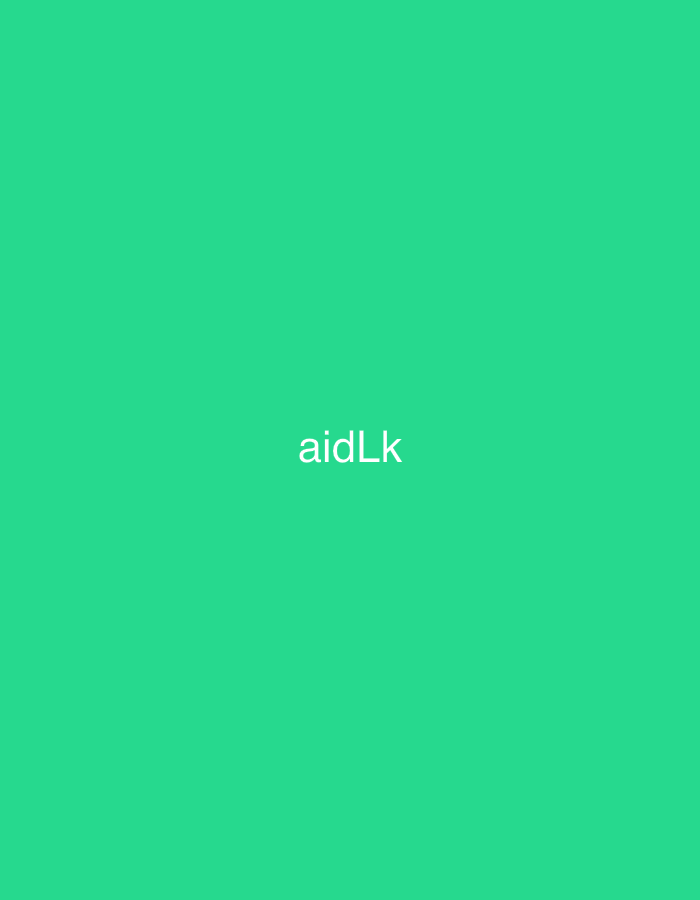 The image is a solid, vibrant green background with the white text "aidLk" centered horizontally and positioned slightly below the vertical center. There are no people, objects, actions, or interactions visible in the image. The location of Casablanca, Morocco, is not depicted or suggested by any elements within the image itself.