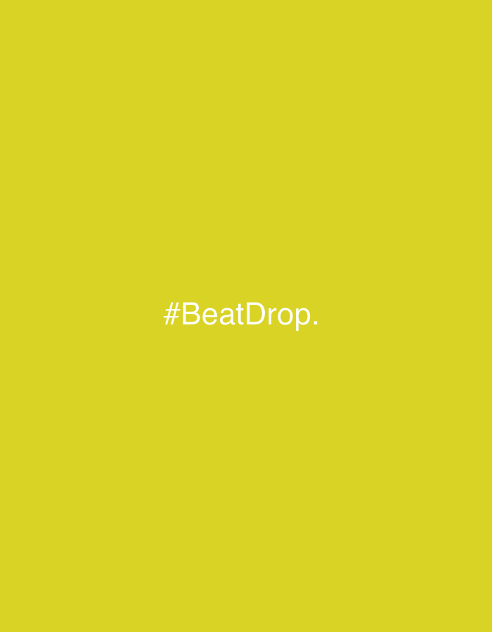 The image is a solid yellow color with the text "#BeatDrop." in white at the center. There is no visible location, people, objects, or actions in the city of Krasnogorsk, Russia.