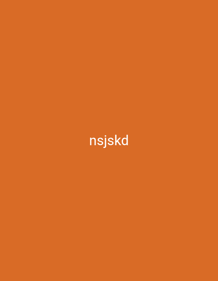 This is a full-frame, eye-level shot of an orange background. In the center of the frame, the text "nsjskd" is displayed in white. The image does not contain any discernible elements related to Nsugpe, Nigeria.