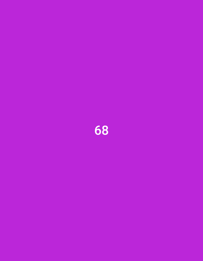 The image is a solid purple background with the number 68 written in white in the center. The coordinates provided (-7.167, 112.641) correspond to a location in Gresik, Indonesia. However, the image is abstract and does not depict any scene from Gresik or any other location. No people, subjects, objects, actions, interactions, or environmental details are present.