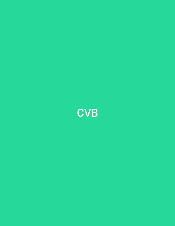 Located in the city of Casablanca, Morocco, this image presents a minimalist composition. The primary element is a solid, vibrant green background, devoid of any textures, gradients, or patterns. Centered horizontally and vertically within this uniform field are three white uppercase letters: 'CVB'. There are no visible people, additional subjects, objects, actions, interactions, or discernible environmental cues within the image. The provided crops merely adjust the framing of this central text within the consistent green background.