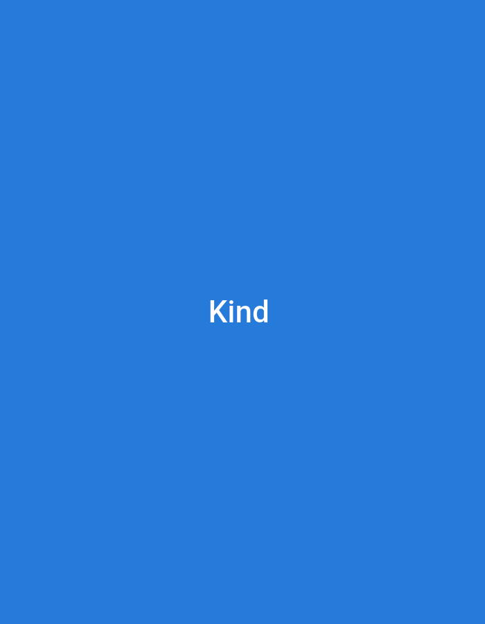 A blue background displays the word "Kind" in white, centered text. There is no discernible location within Howayi, Nigeria or any other context provided by the image.