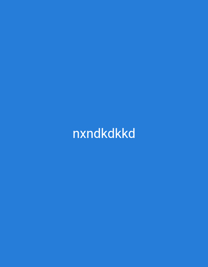 A bright blue background fills the entire frame of the image. Centered horizontally and positioned in the lower portion of the frame are the white letters "nxndkdkkd". There are no people, objects, or environmental features visible in the image, and it is not possible to determine a location within Nsugpe, Nigeria, or any other city.