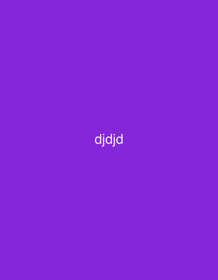 A purple background with the word "djdjd" in white font in the center.