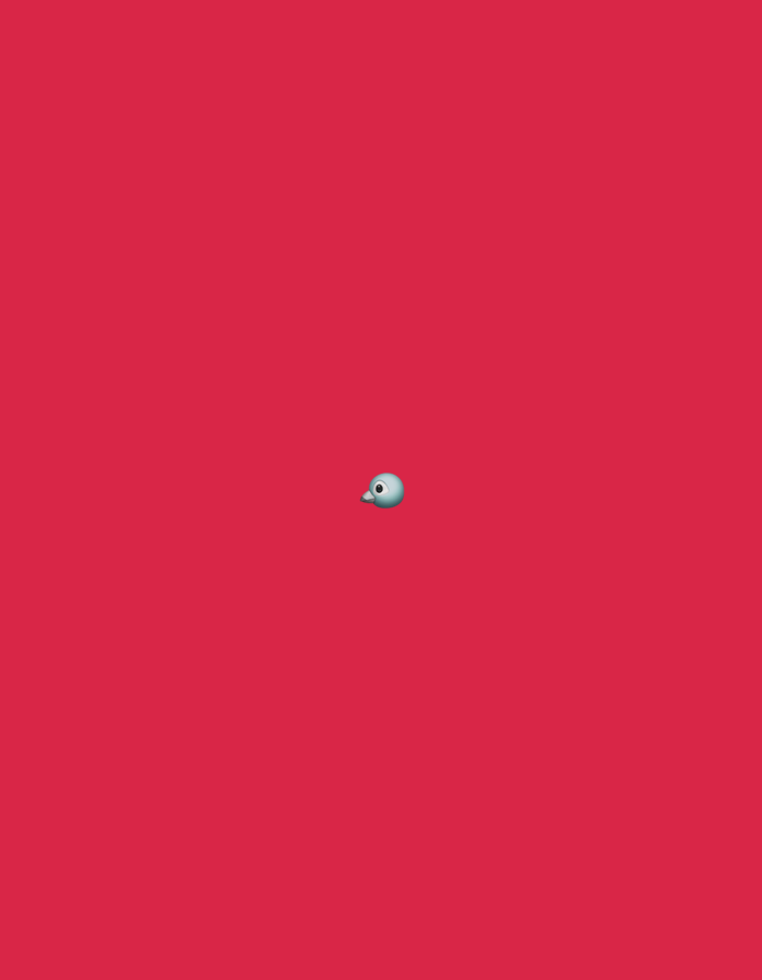 The image shows a single pale blue pigeon emoji centered on a vibrant red background. There are no other objects, people, or environmental details visible. The location in Moscow, Russia is not specified in the image.