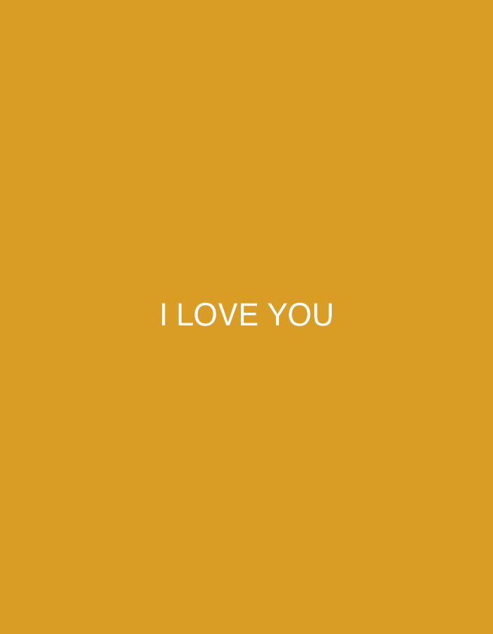 The image is a solid gold background with the text "I LOVE YOU" centered in white. The location in the city of Huixquilucan de Degollado, Mexico, is not discernible from the information in the image.