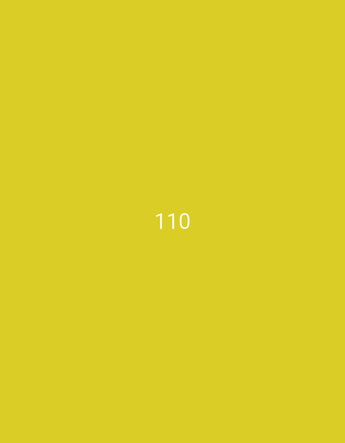 The image shows the number "110" in white text centered on a solid yellow background. There is no information about the city of Lassan, Pakistan, or any other environmental or contextual details.