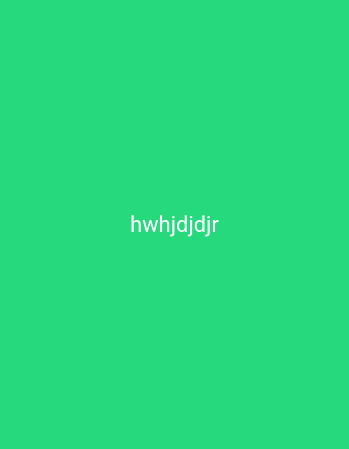 The image shows a plain green background with the text "hwhdjdjdr" centered horizontally and located in the lower half of the frame. There are no other objects, people, or discernible features in the image. The location in the city of Nsugpe, Nigeria, is not relevant to the visual content of the image.